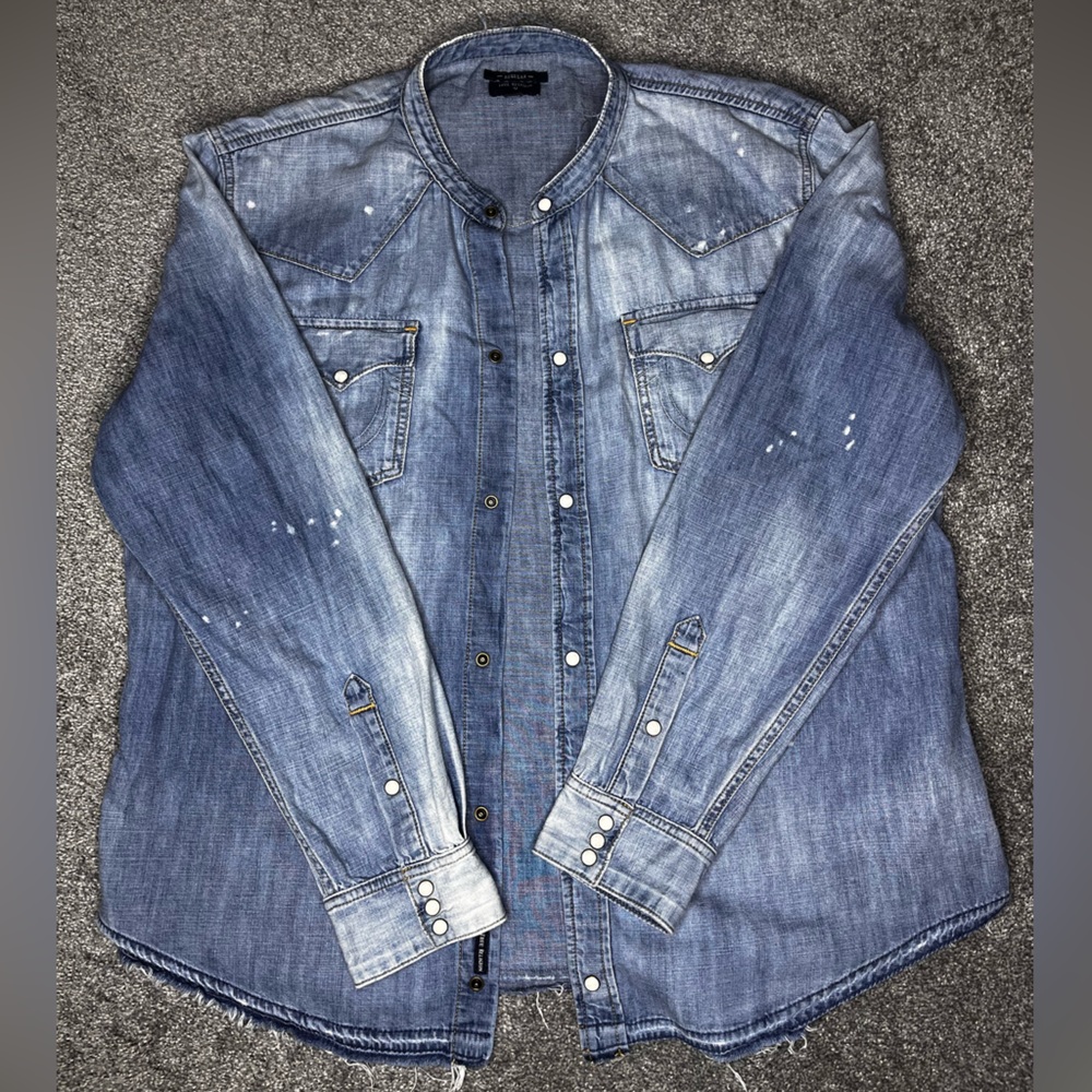 Rare True Religion Ryan Western Shirt sz xx large